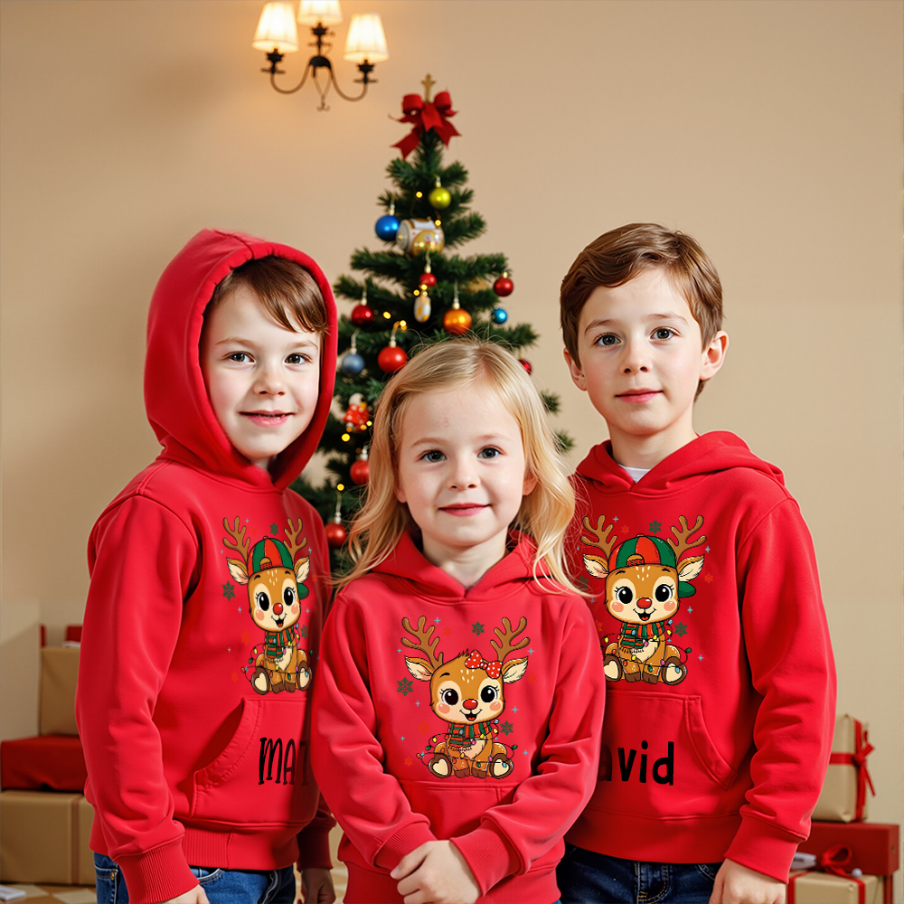 Personalized Kids Lovely Christmas Hoodie | MCGift218