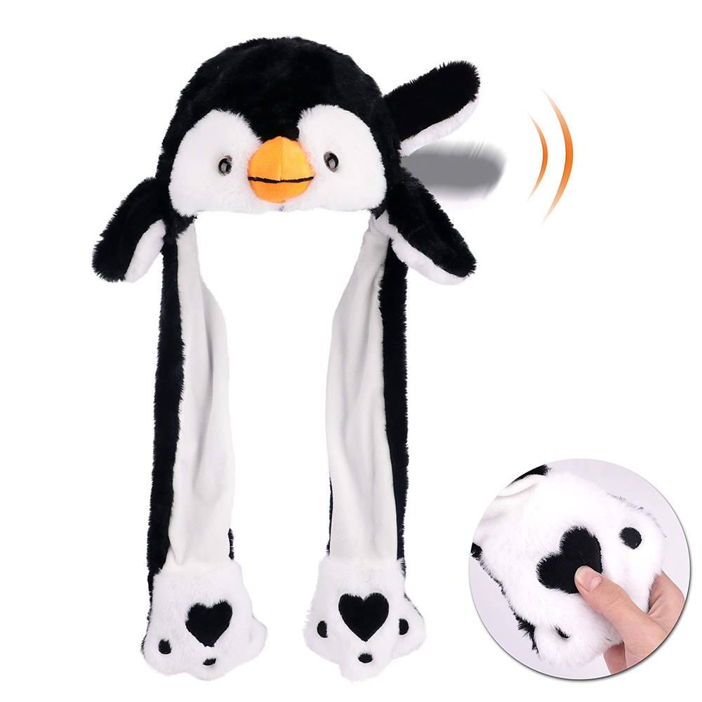 Personalized Embroidery Funny Ears Moving Plush Hat | HSKid79