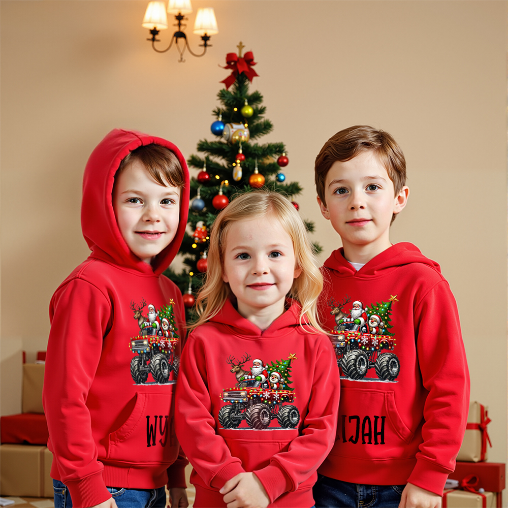 Personalized Kids Lovely Christmas Hoodie | MCGift227