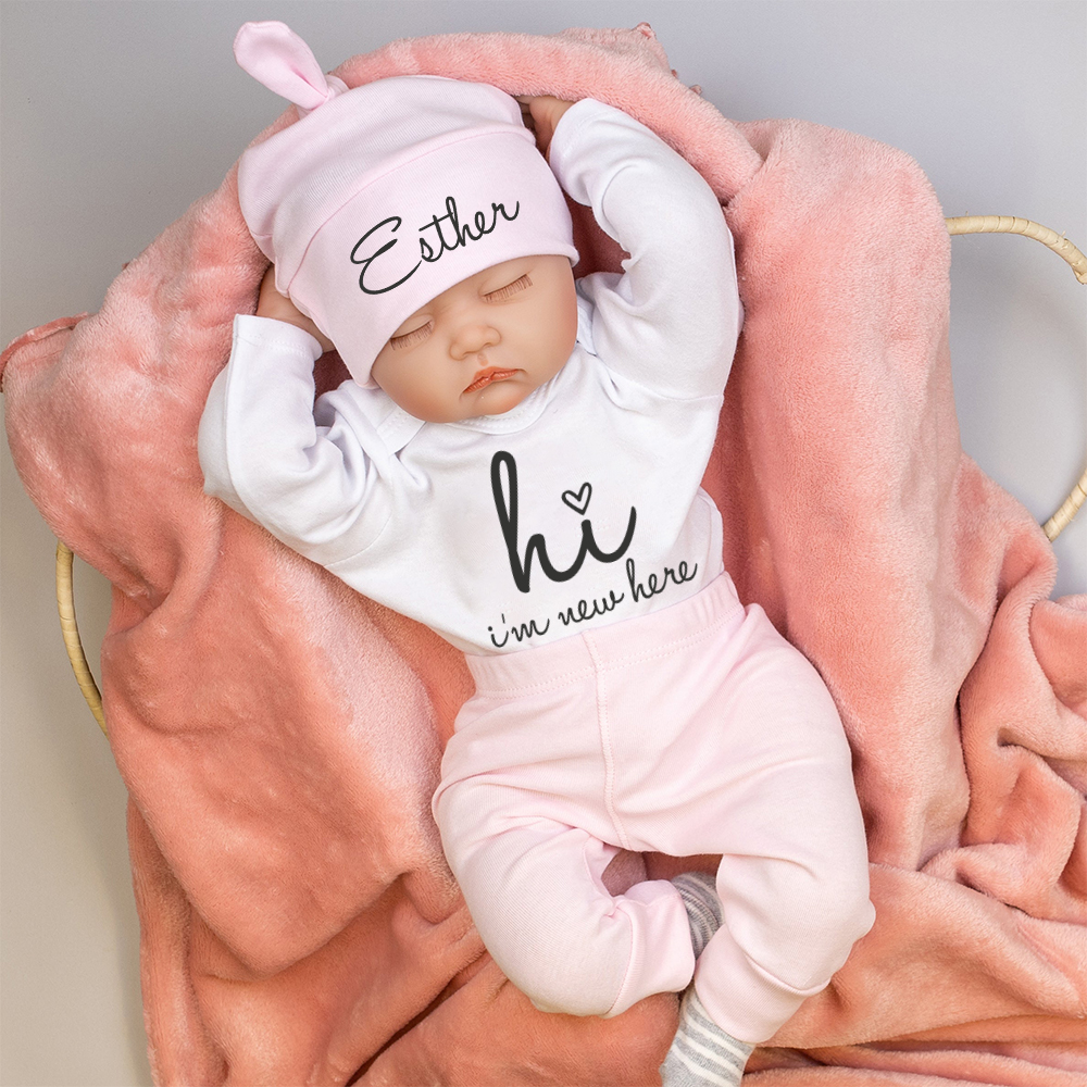 Personalized Baby Coming Home Outfit Set | CWBaby355