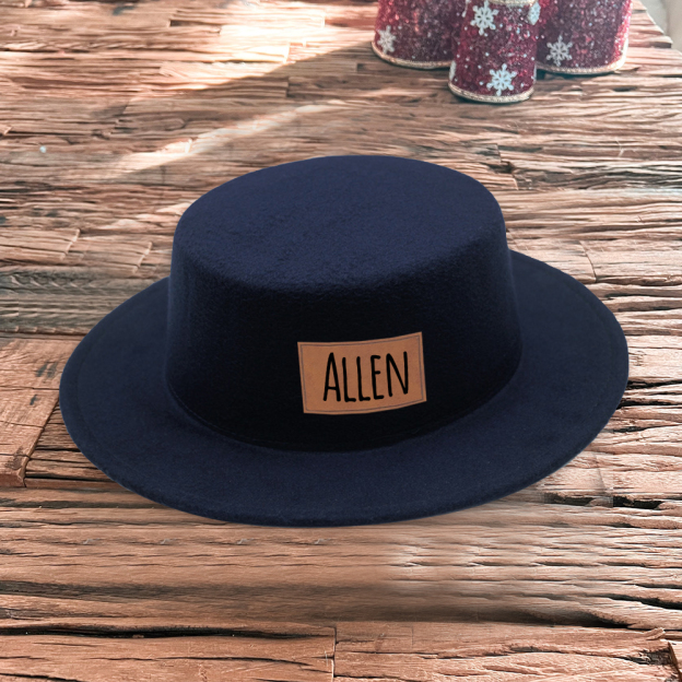 Personalized Leather Patch Jazz Hat for Comfort & Unique | CWBeach104