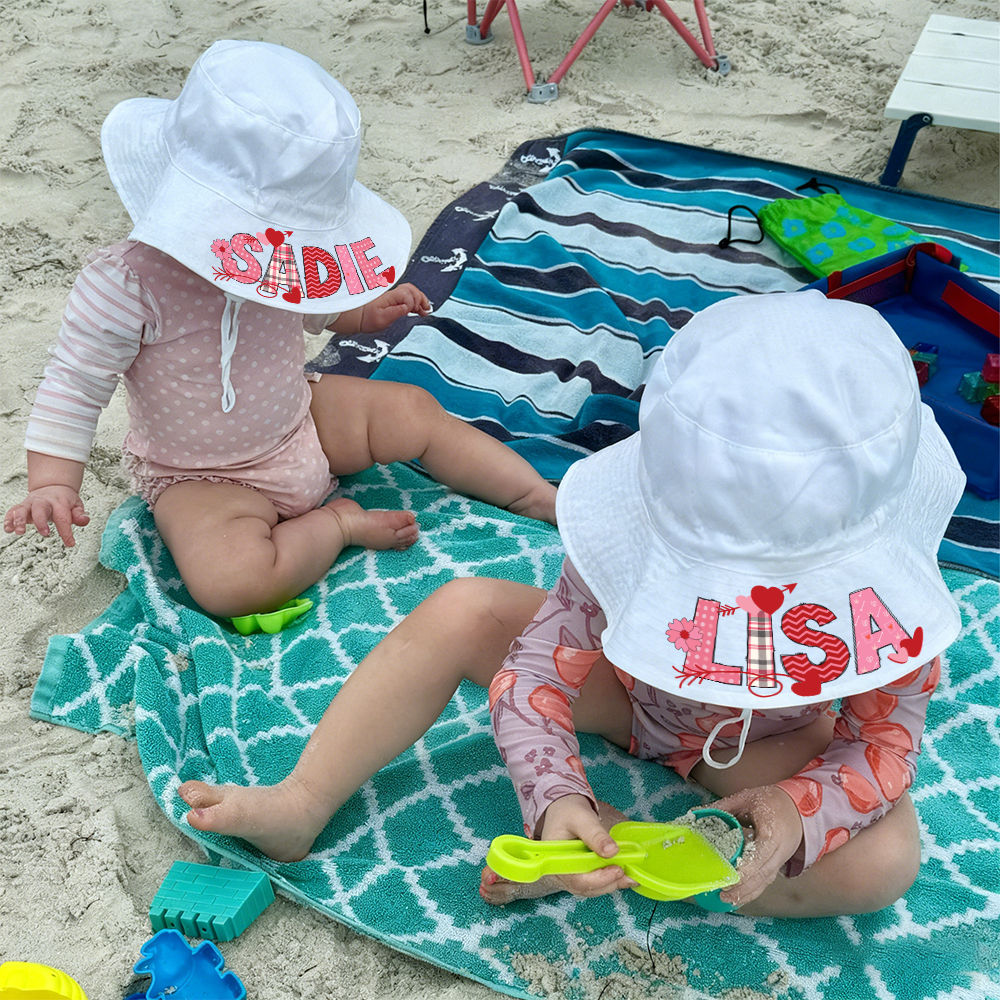 Personalized Valentine's Summer Sun Protection Bucket Hat | ValGift01