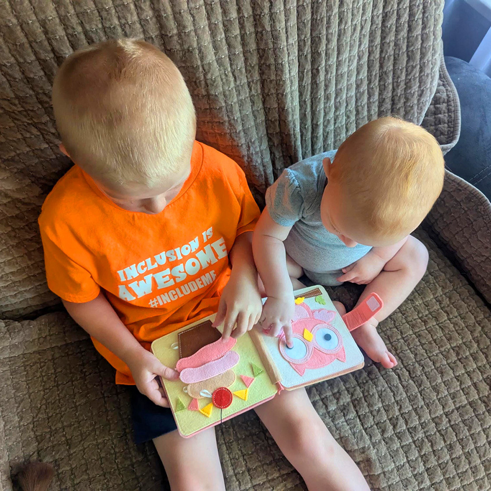 Personalized Baby Handmade Sensory Activities Felt Quiet Book | CWToy168