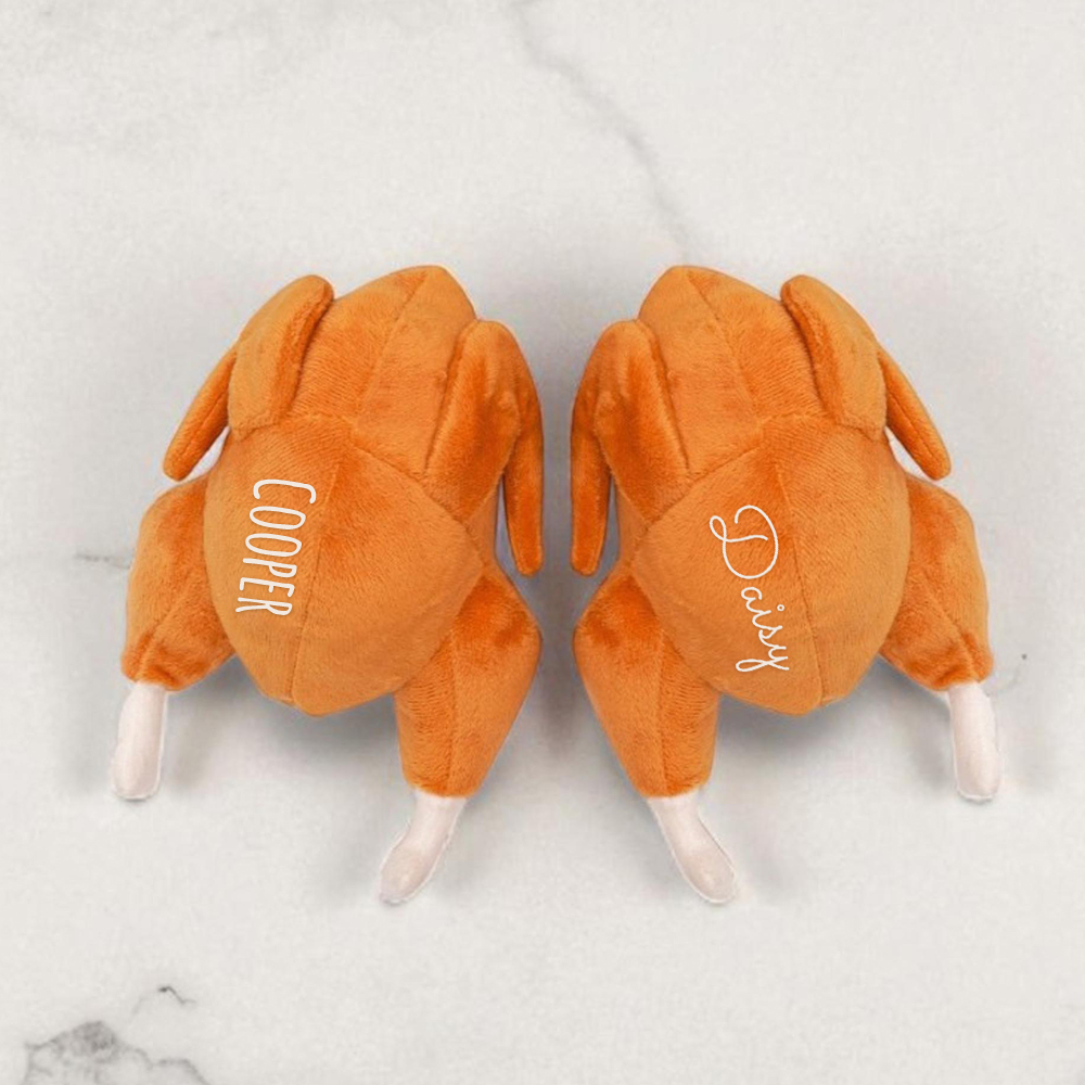 Personalized Funny Roast Chicken Pet Squeaky Toy | BKPet313