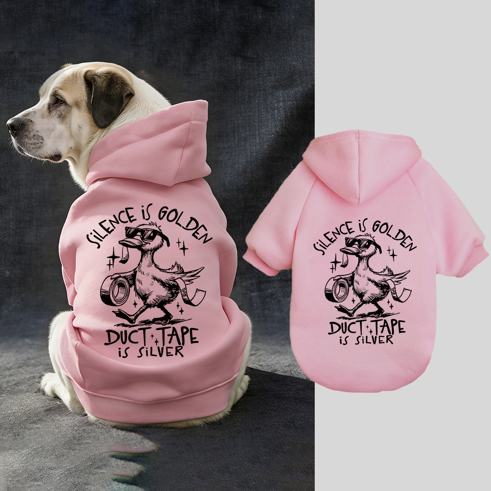 Silence Is Golden Sarcastic Puppy Hoodie | BKPet324