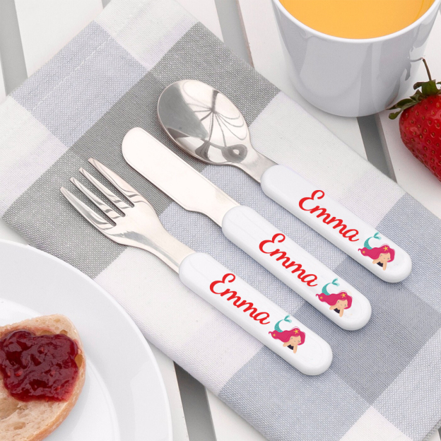 Personalised Kid Utensil Sets-Fork, Knife, Spoon  | CWBaby69