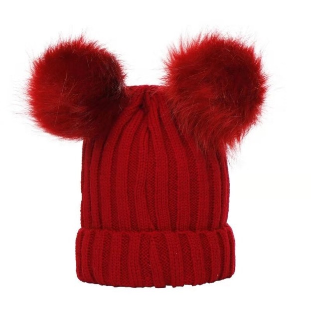Personalized Embroidery Kid & Adult Pom Pom Hat for Comfort & Unique | HSKid07