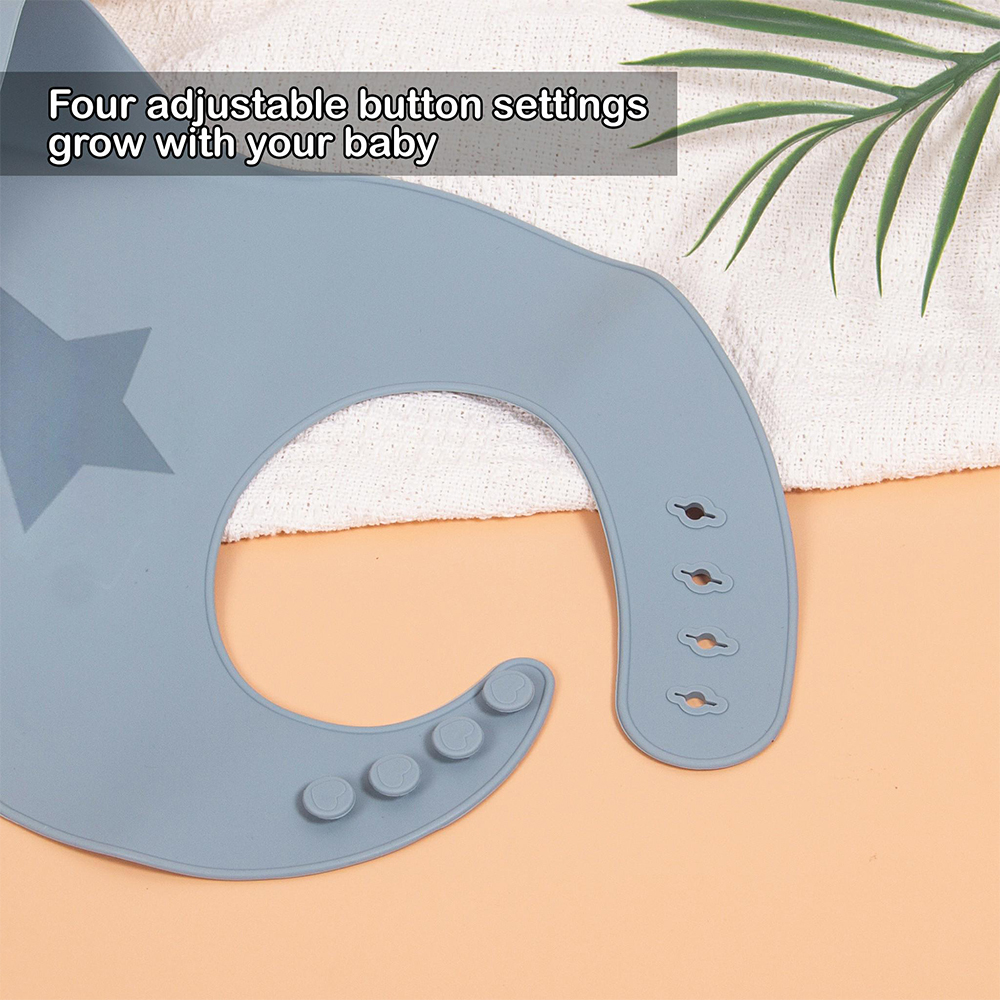 Personalized Baby Reusable Food Grade Silicone Bib | CWBaby299