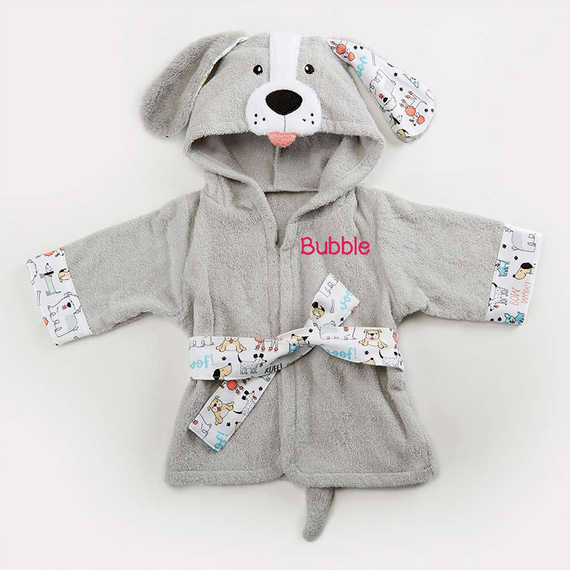 Personalized Embroidered Cozy Kid Animal Bathrobe | CWbaby37