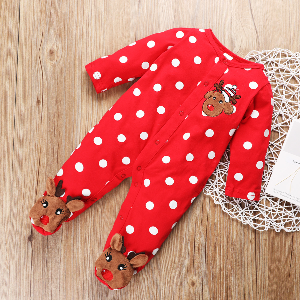 Personalized Baby Lovely Christmas Elk Romper | MCGift113