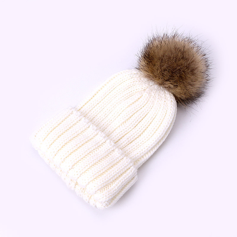 Personalized Embroidery Kid Pom Pom Hat With Scarf | HSKid48