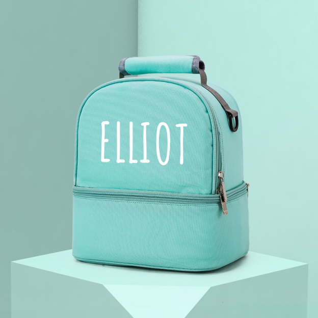 Personalized Name Color Kids Lunch Backpack