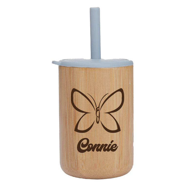 Personalized 5oz Eco-friendly Bamboo & Silicone Non-spill Cup | YouBottle57