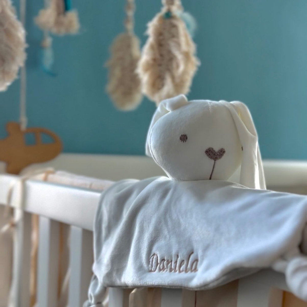 Personalized Baby Embroidery Comforter Sleep Toy | CWToy62