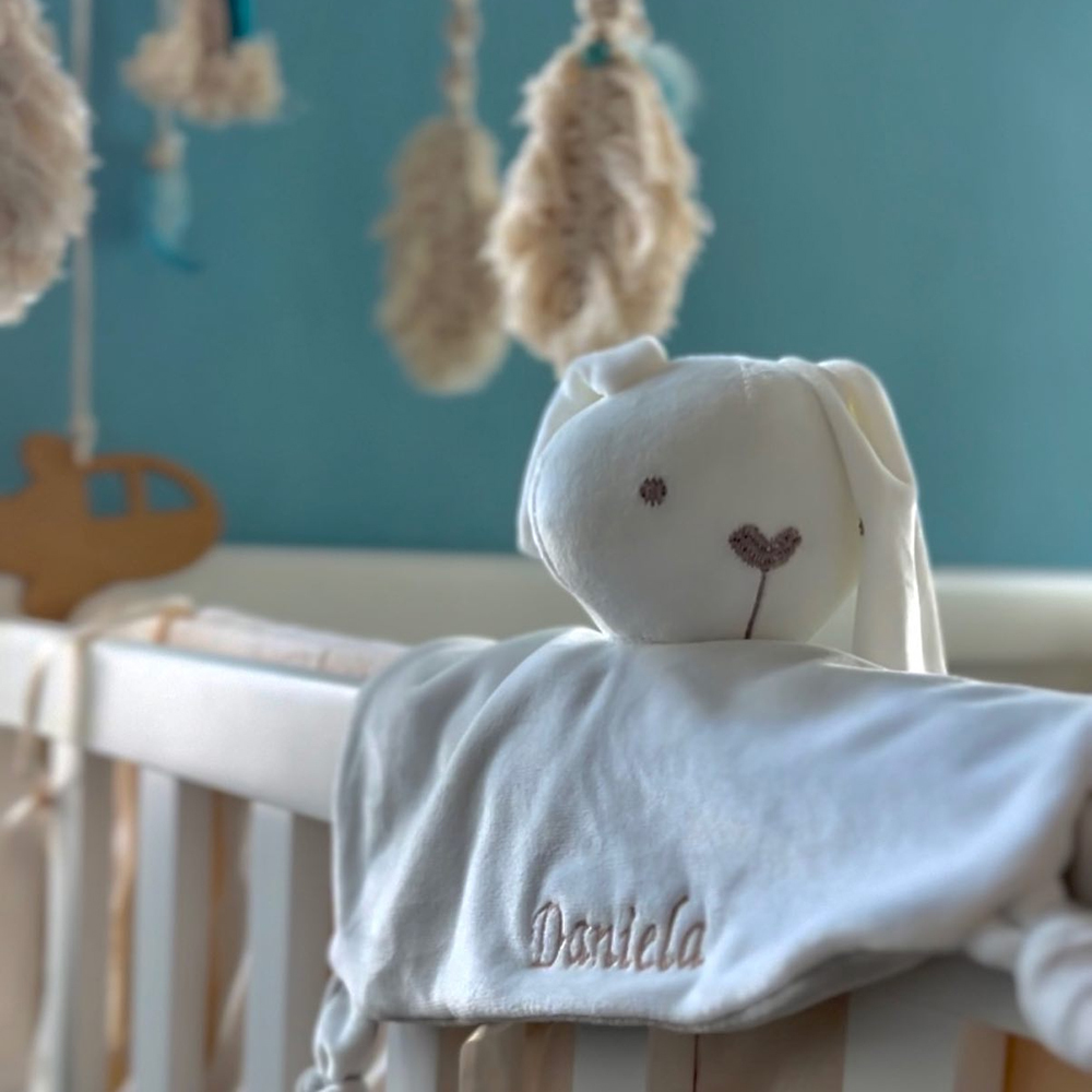 Personalized Baby Embroidery Comforter Sleep Toy | CWToy62