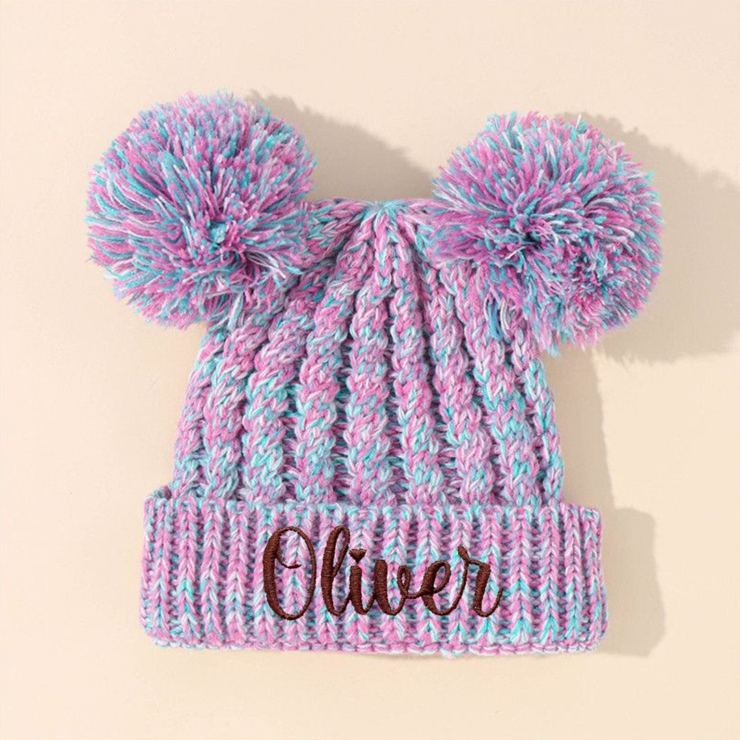 Personalized Embroidery Pom Pom Hat for Comfort & Unique | HSKid17