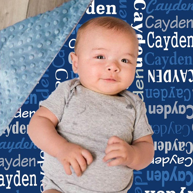 Personalized Double Layers Minkey Dimple Dot Warm Blanket | CWMinky01