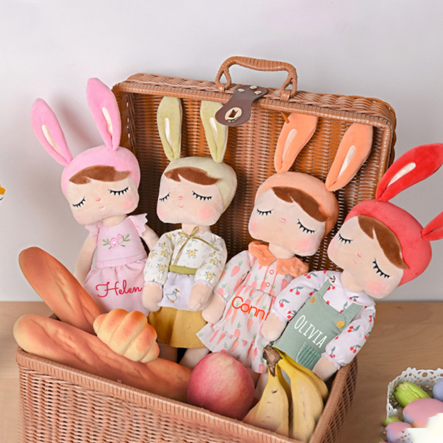 Personalized Kids SoftBunny Princesses Plush Doll | CWToy81