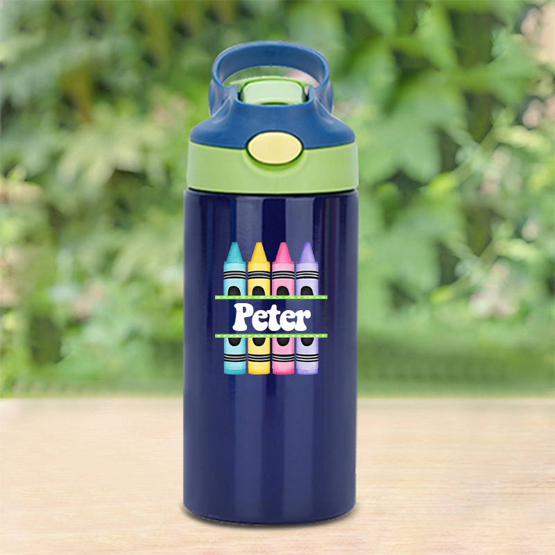 Personalised BPA Free 12oz Kid Water Bottles | YouBottle76