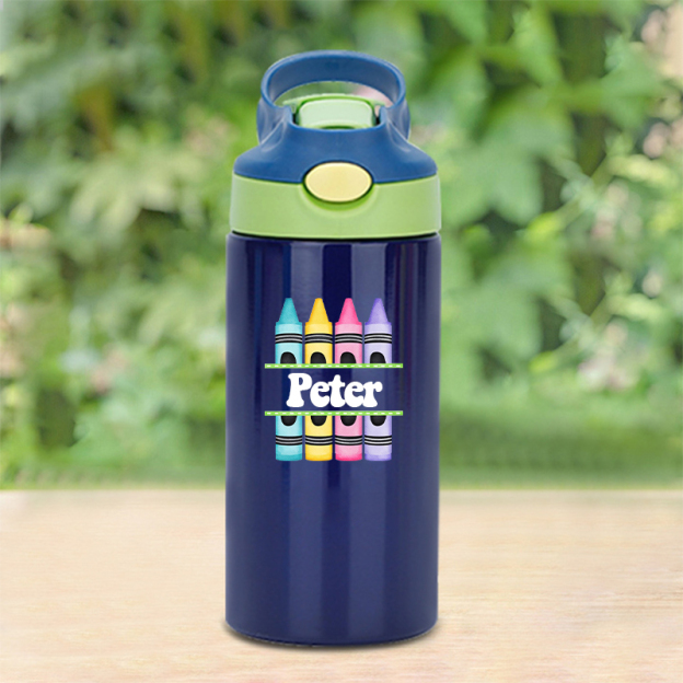 Personalised BPA Free 12oz Kid Water Bottles | YouBottle76