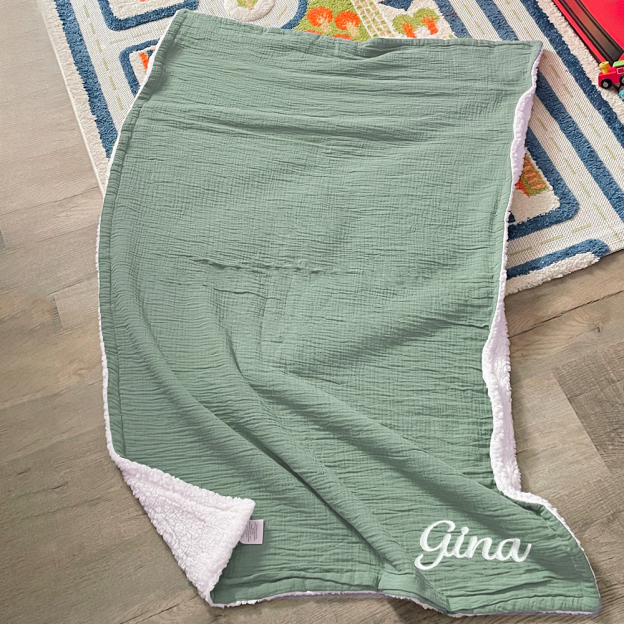 Personalized Embroidered Soft Fleece Baby Blanket | CWBaby154