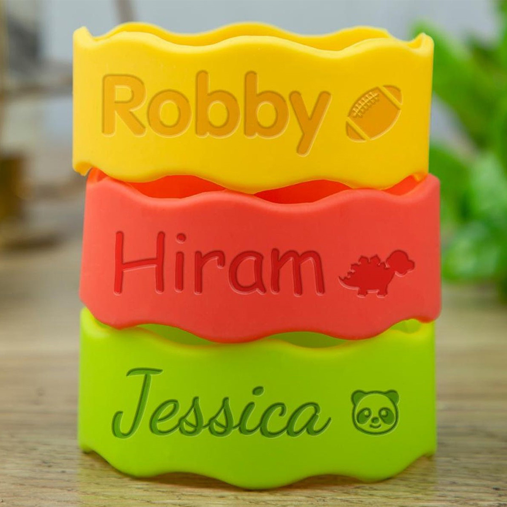 Personalised Kid Silicone Water Bottle Labels | CWBaby158