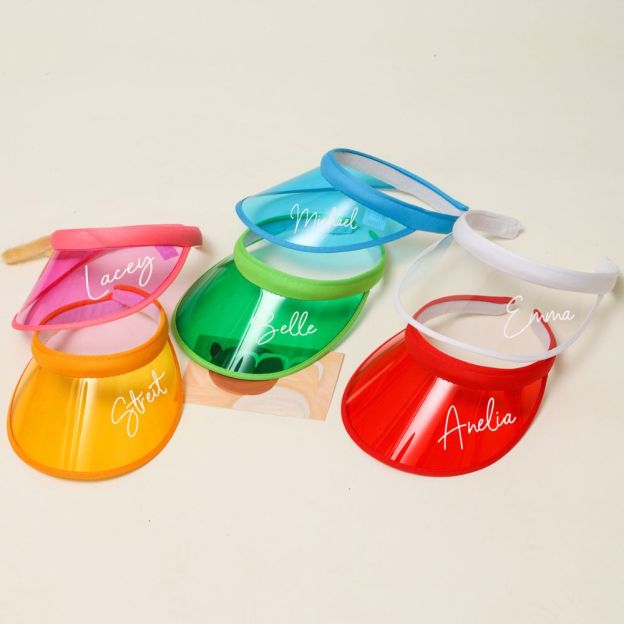 Personalized Children's Holographic Colored Sun Hat for Summer & Beach | CWBeach153