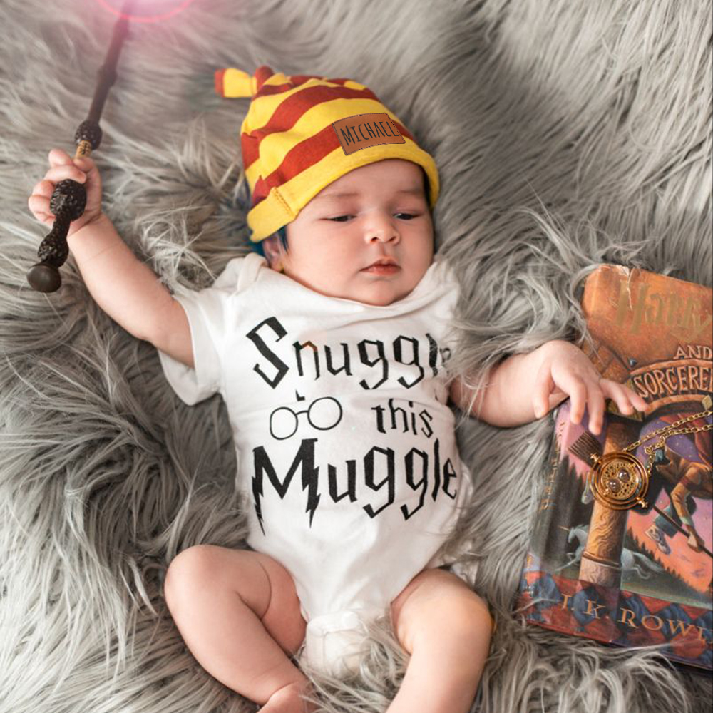 Personalized Baby Snuggle This Muggle 3 Piece Outfit Set | CWBaby169