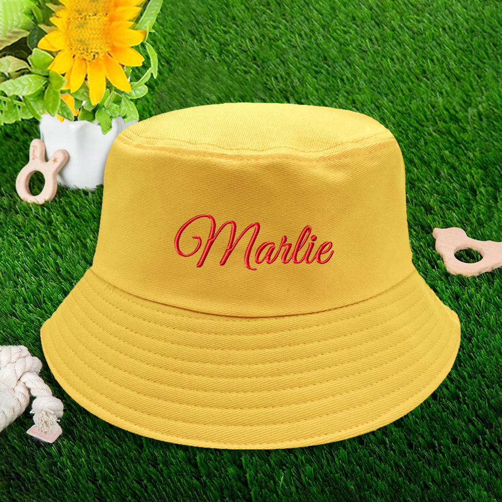 Personalized Embroidery Colourful Bucket Hat for Comfort & Unique | CWBeach156