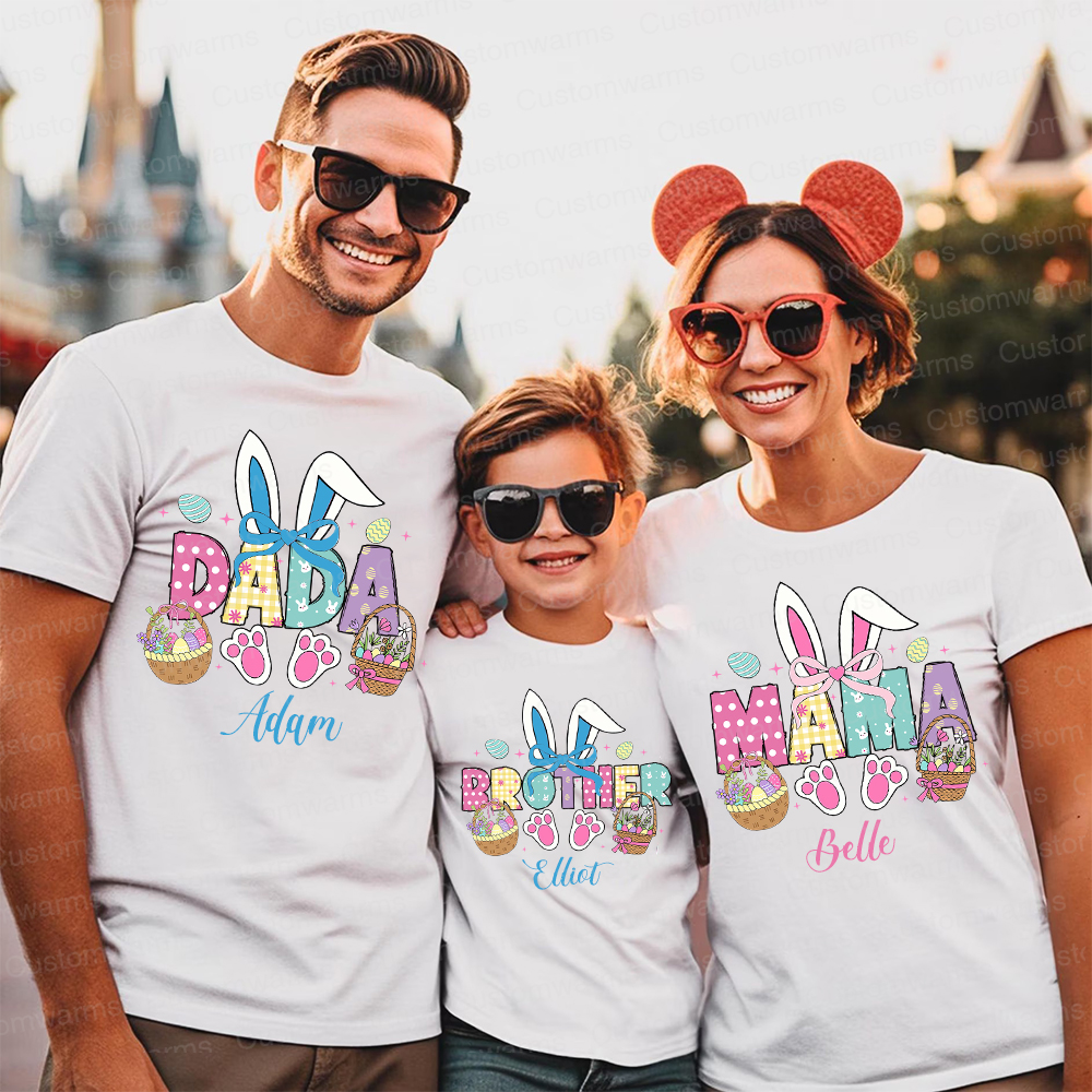 Personalized Family Happy Easter Matching Shirt | CWEaster54