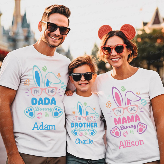 Personalized Family Happy Easter Matching Shirt | CWEaster60