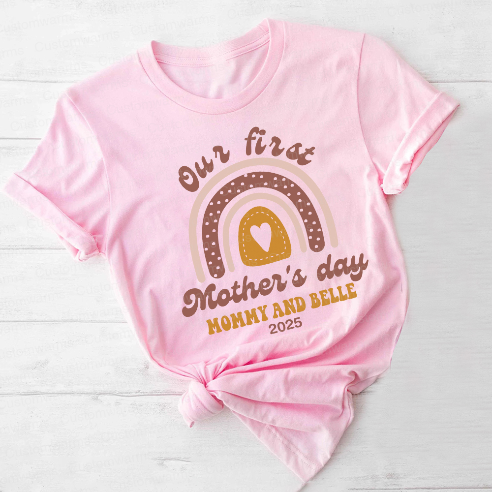 Personalized First Mother's Day Mommy and Baby Outfit | CWFamily31
