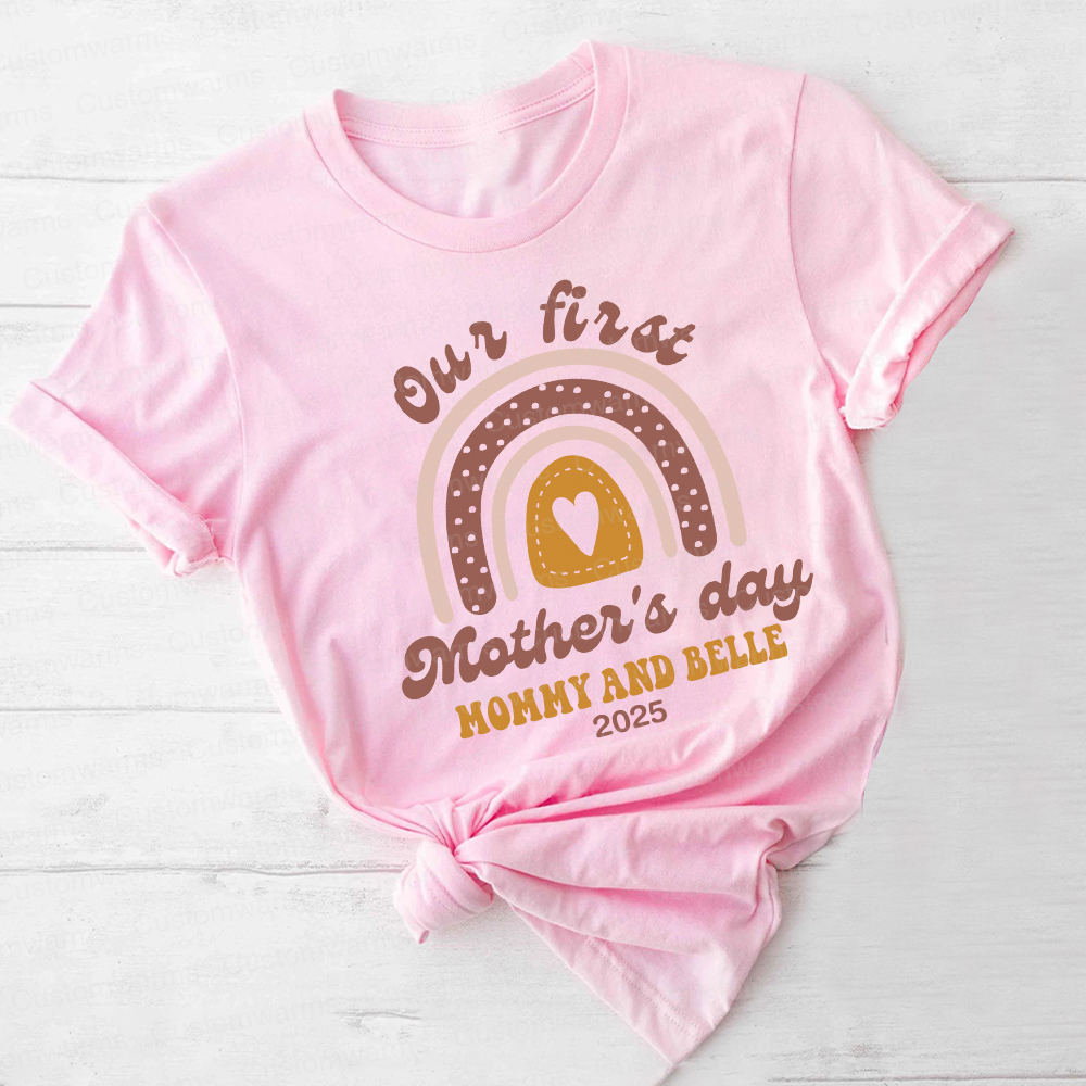 Personalized First Mother's Day Mommy and Baby Outfit | CWFamily31