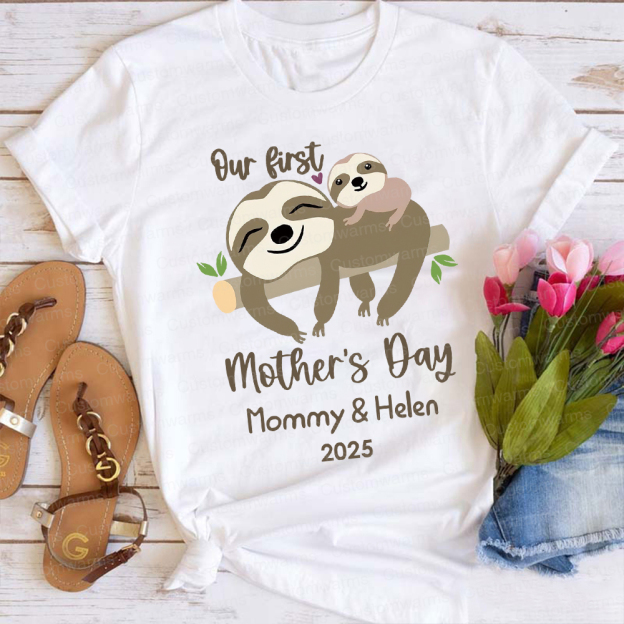 Personalized First Mother's Day Mommy and Baby Outfit | CWFamily33