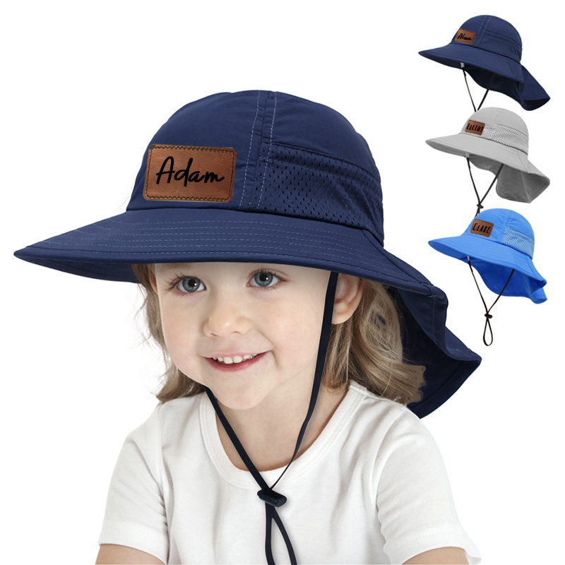 Personalized Leather Patch Bucket Hat for Comfort & Unique | CWBeach45