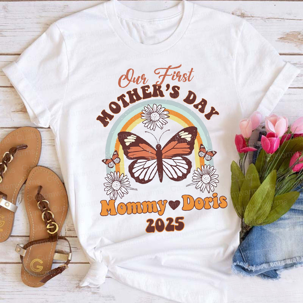 Personalized First Mother's Day Mommy and Baby Outfit | CWFamily34