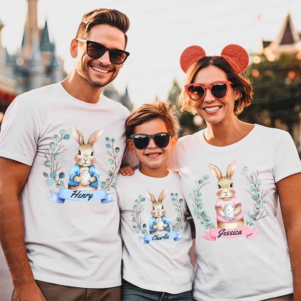 Personalized Family Happy Easter Matching Shirt | CWEaster61