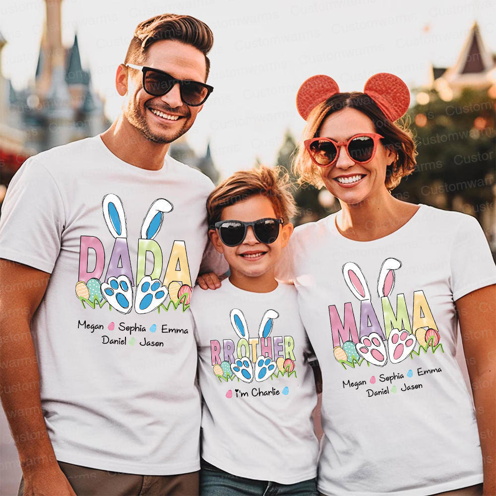 Personalized Family Happy Easter Matching Shirt | CWEaster64