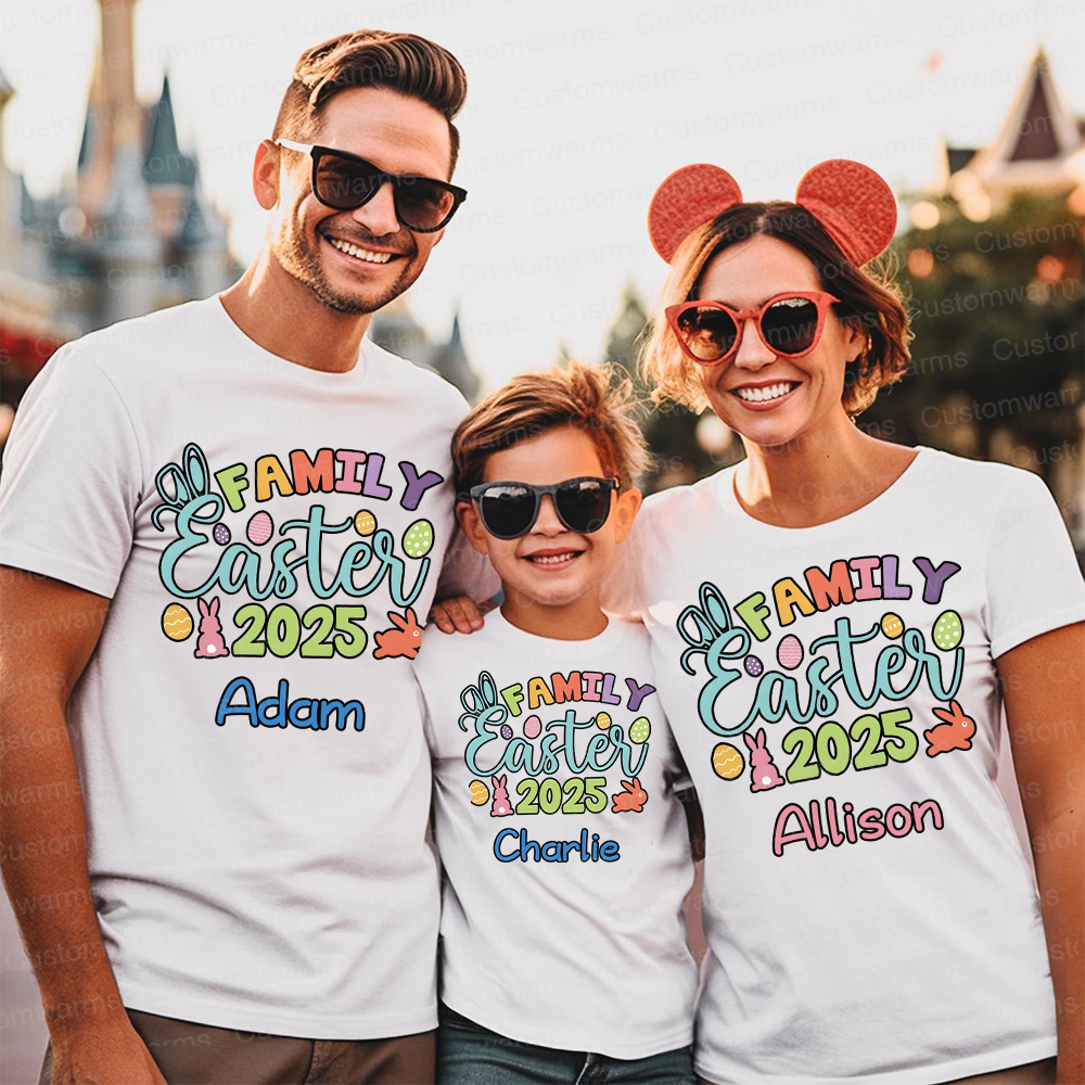 Personalized Family Happy Easter Matching Shirt | CWEaster65