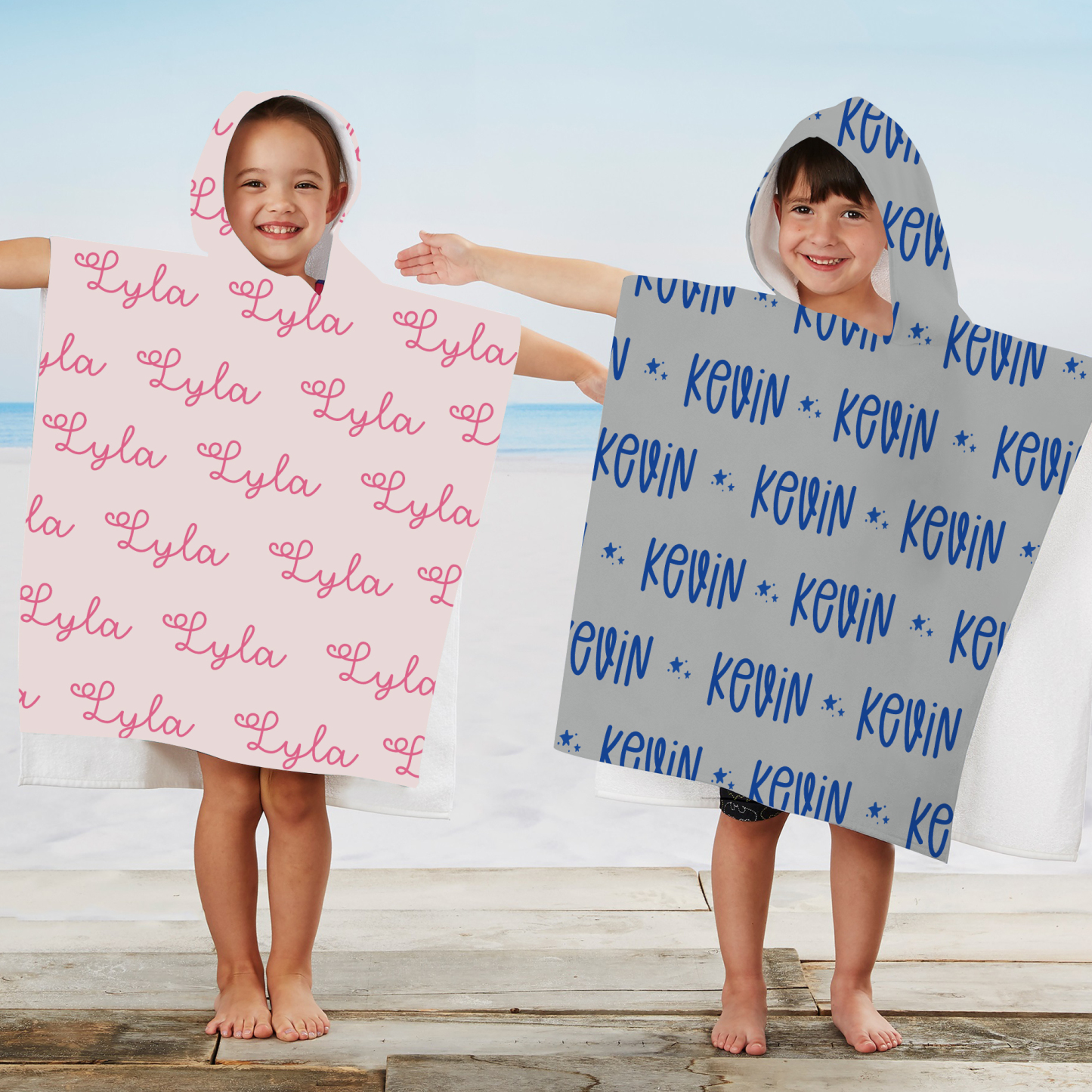 Personalized Hooded Beach Towel for Summer & Beach | CWHTowel09