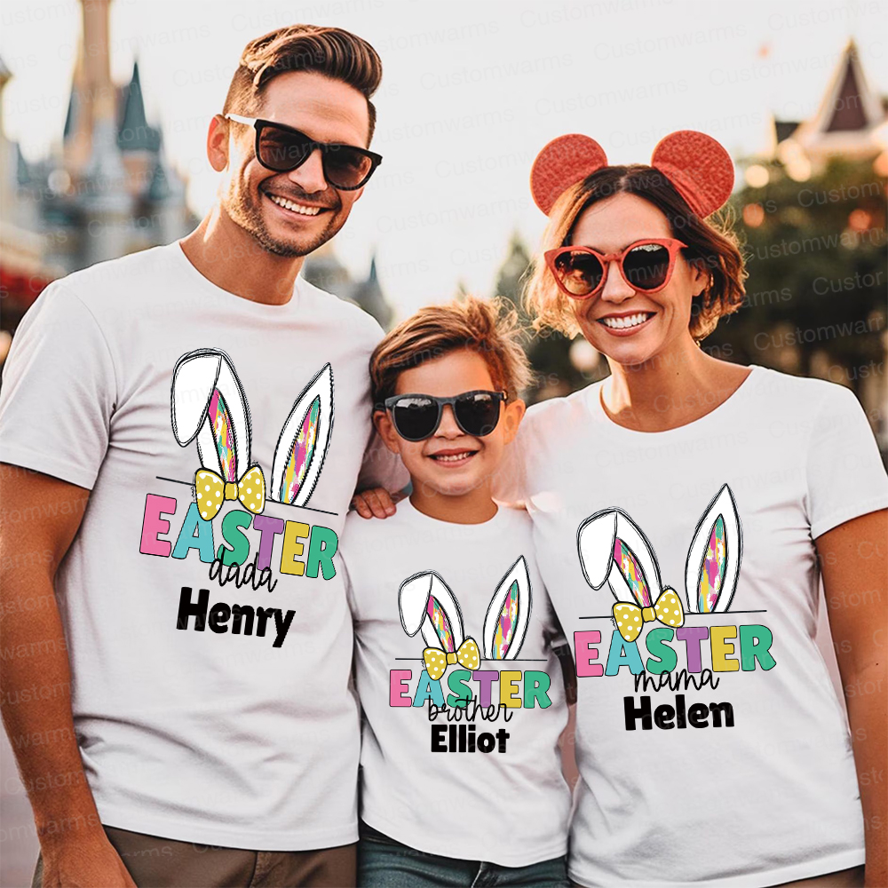 Personalized Family Happy Easter Matching Shirt | CWEaster67