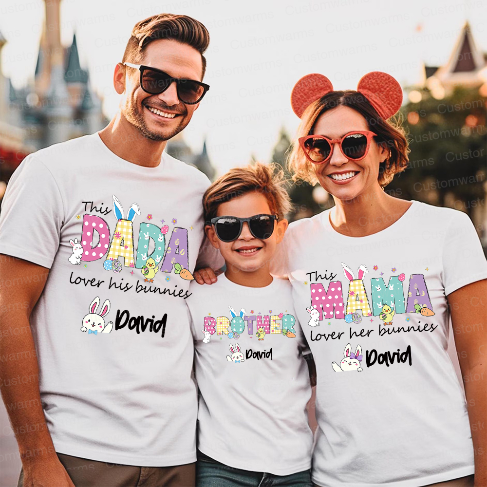 Personalized Family Happy Easter Matching Shirt | CWEaster68
