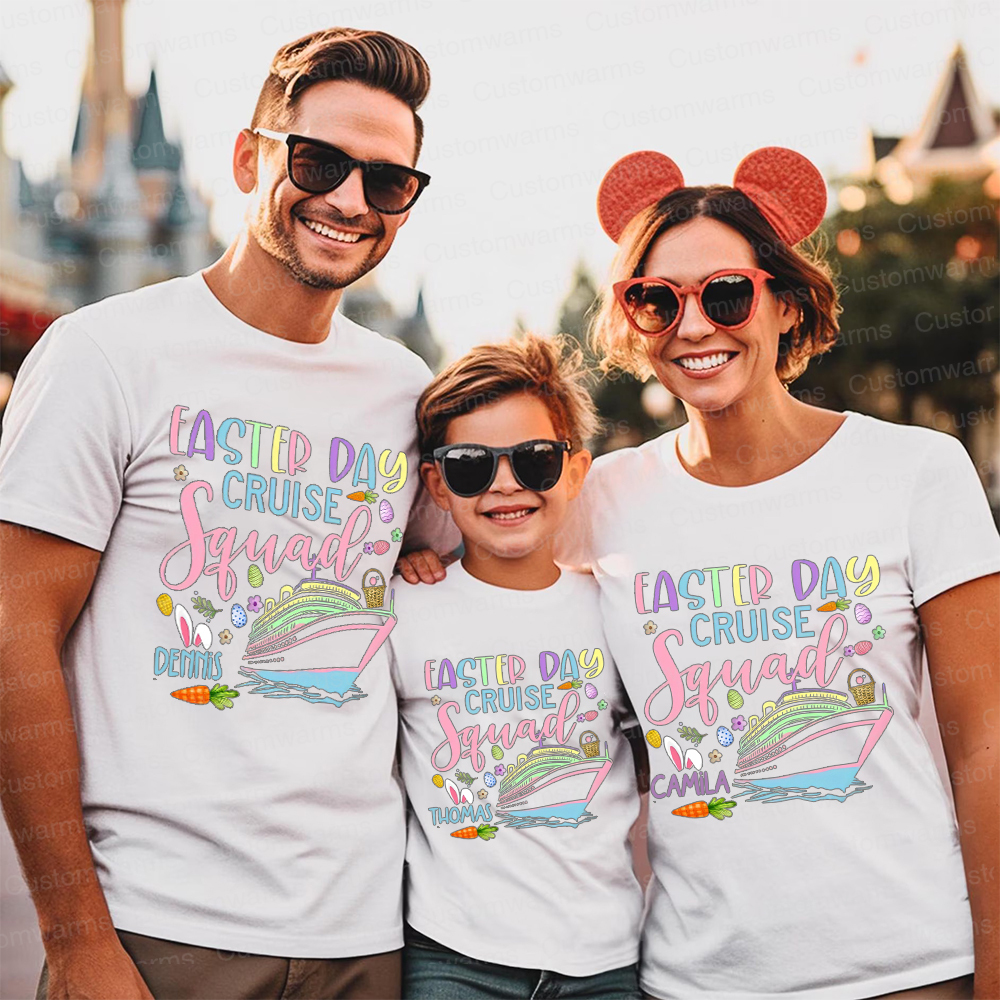 Personalized Family Happy Easter Matching Shirt | CWEaster69
