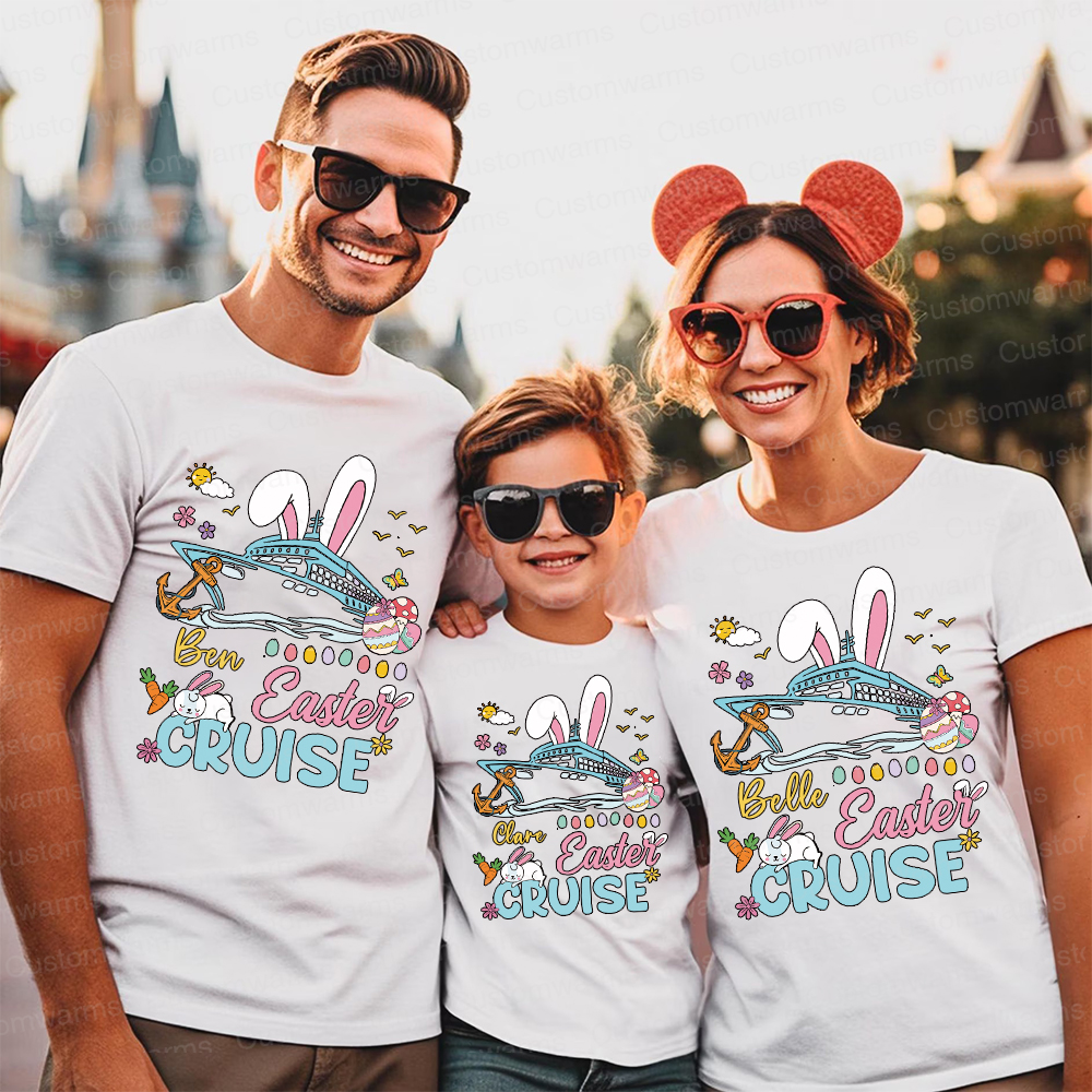 Personalized Family Happy Easter Matching Shirt | CWEaster70