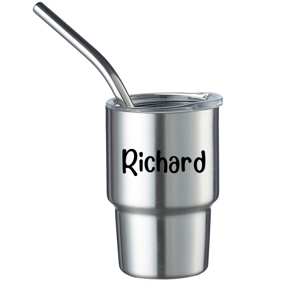 Personalised 3oz Stainless Steel Sippy Mini Tumbler | KidCup09