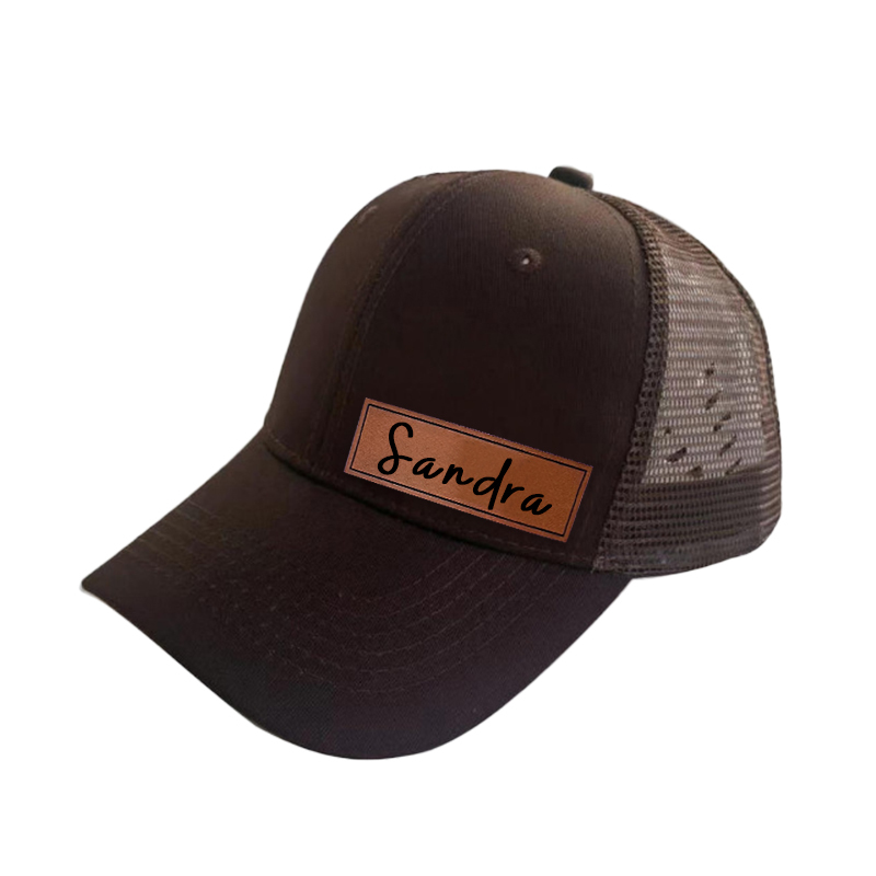 Personalized Color Leather Patch Hat for Comfort & Unique | CWBeach53