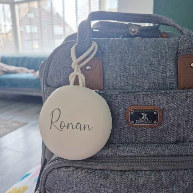 Personalized Baby Silicone Soother Holder Case | CWToy225