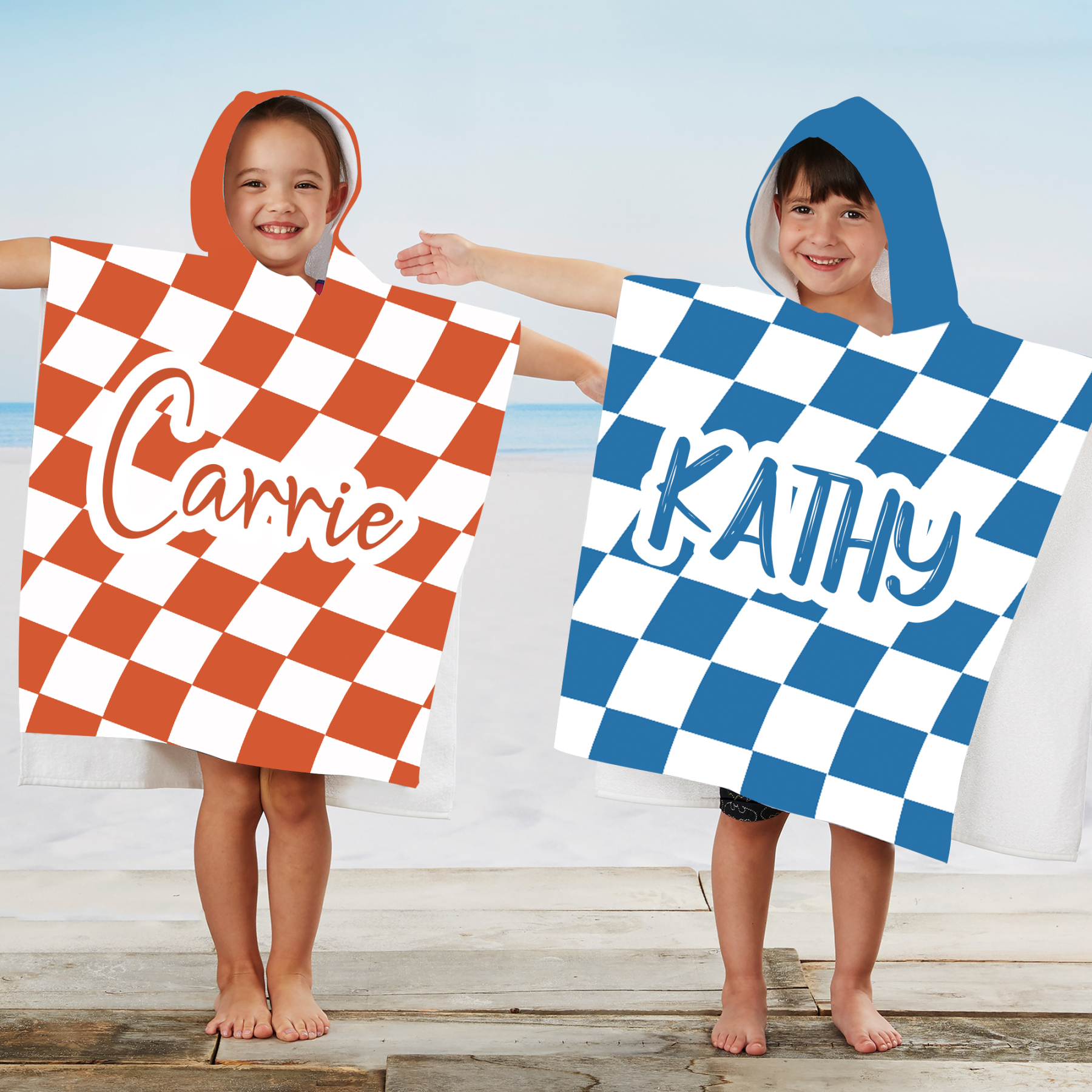 Personalized Hooded Beach Towel for Summer & Beach | CWHTowel41