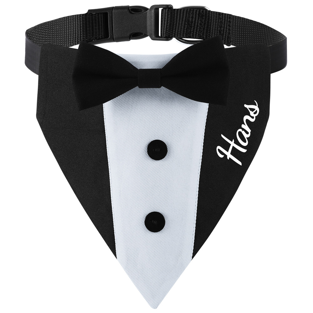 Personalized Wedding Pet Bow Tuxedo Suit | BKPet157