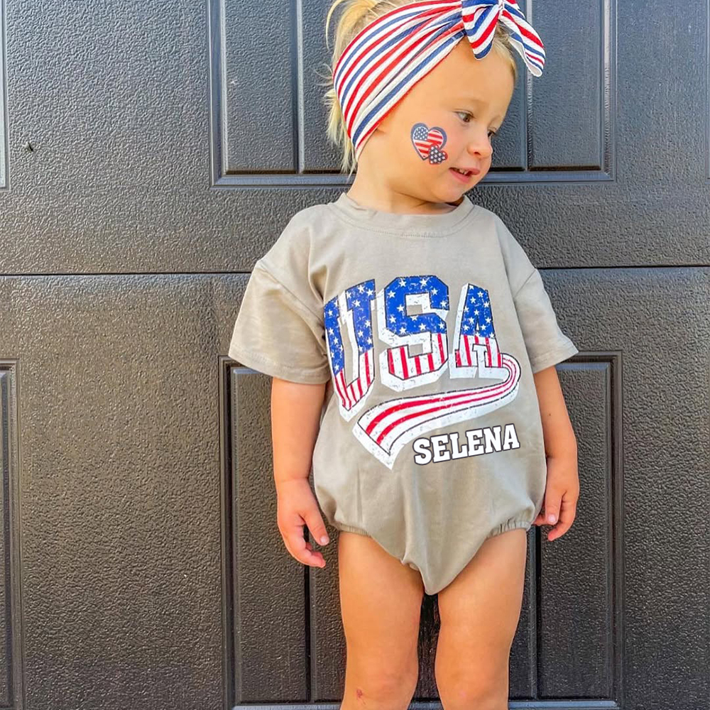 Personalized 4th of July Independence Day Romper | CWBaby246